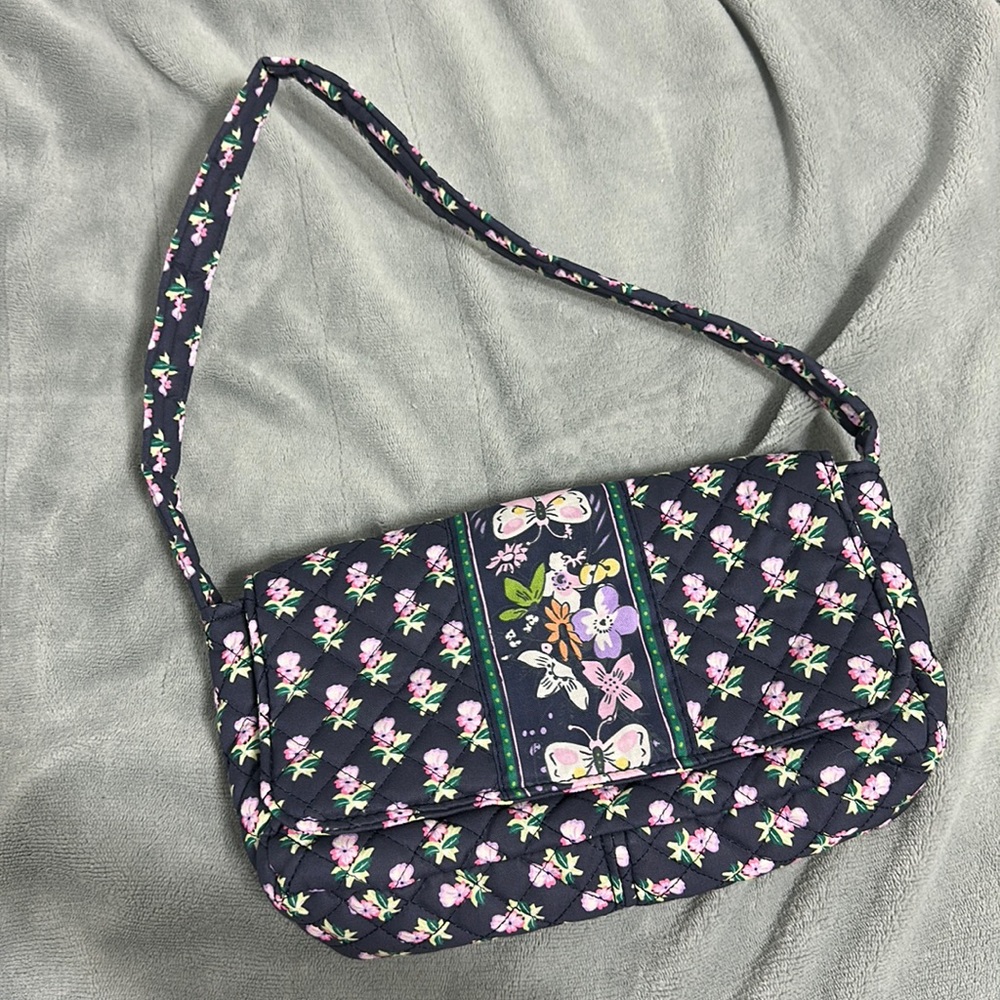 Vera Bradley Jilly Shoulder Bag in Kinda Katherine Navy